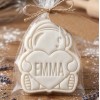 Резец и Печат Космонавт със Сърце за Сладки и Бисквитки - персонализиран с Име
