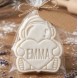Резец и Печат Космонавт със Сърце за Сладки и Бисквитки - персонализиран с Име