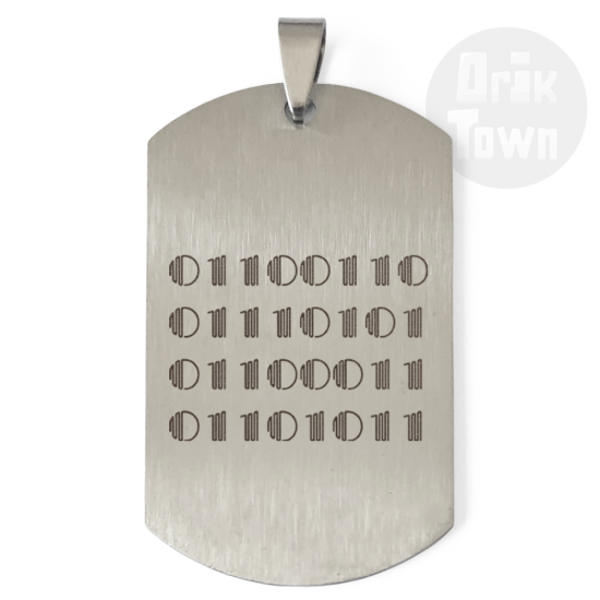 Medallion - Binary Code -f-u-c-k-