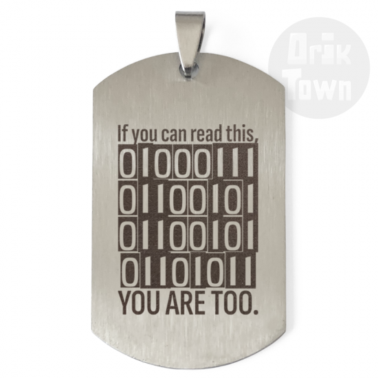 Medallion - Binary Code – "If you can read this, you are too