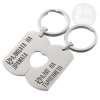 2 Keychains  Heart  - Drama Queen / Patience King