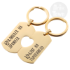 2 Keychains  Heart  - Drama Queen / Patience King