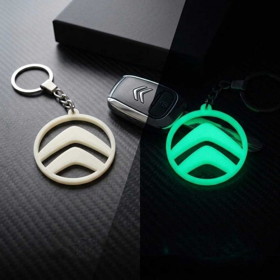 Светещ в Тъмното флуоресцентен ключодържател CITROEN (СИТРОЕН)