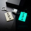 Glow in the Dark Fluorescent Keychain KIA